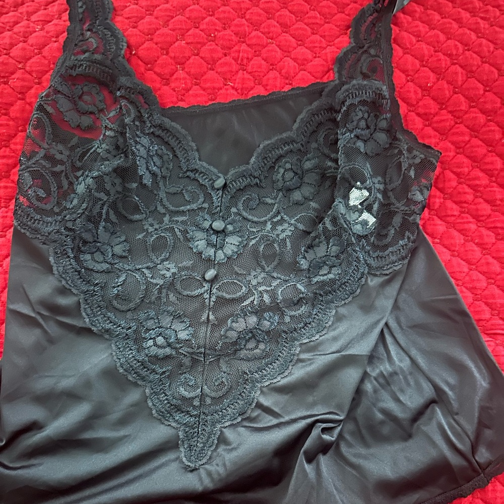 Cabernet Black Lace Detail Top